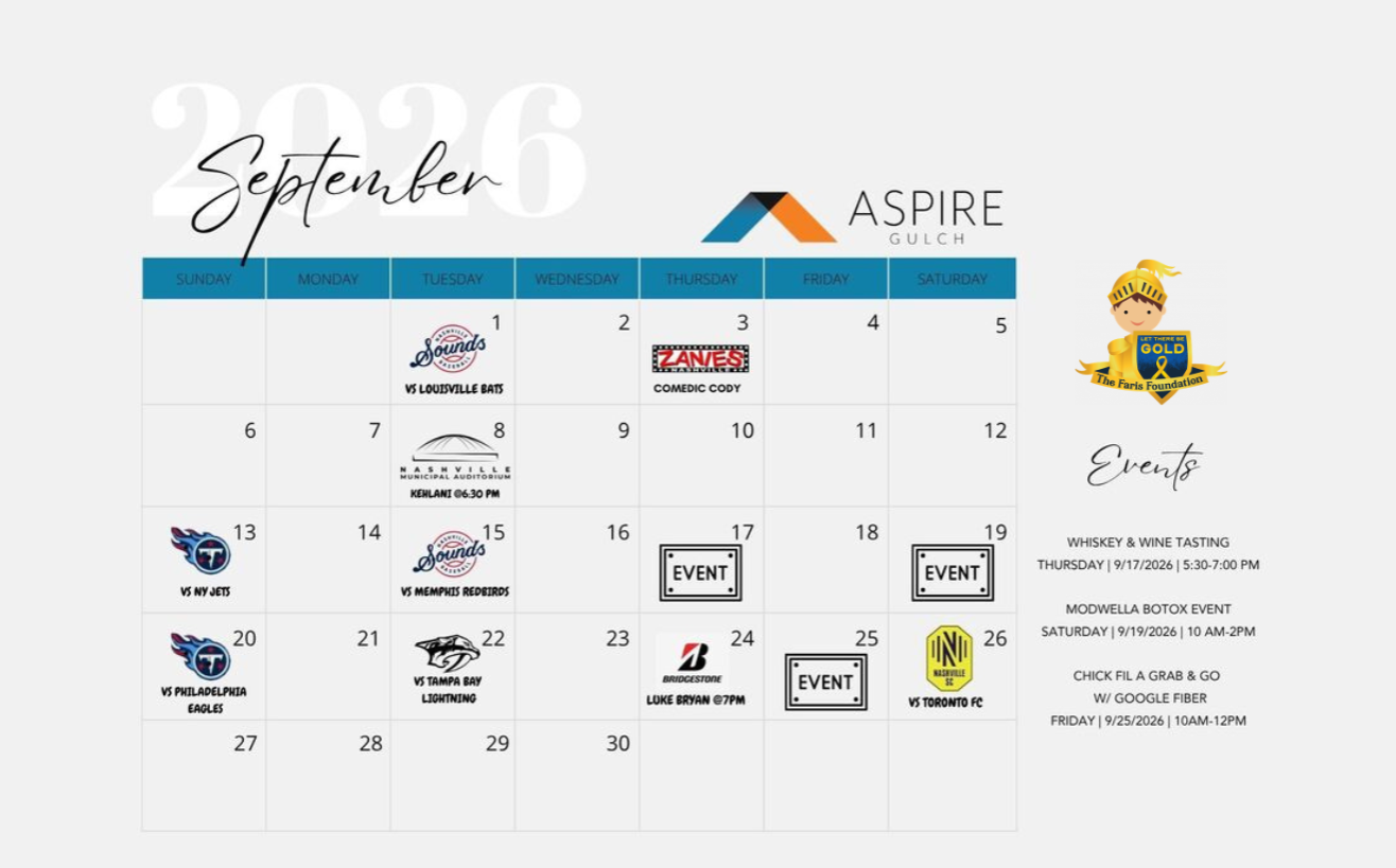 Aspire Gulch: January Event Calendar